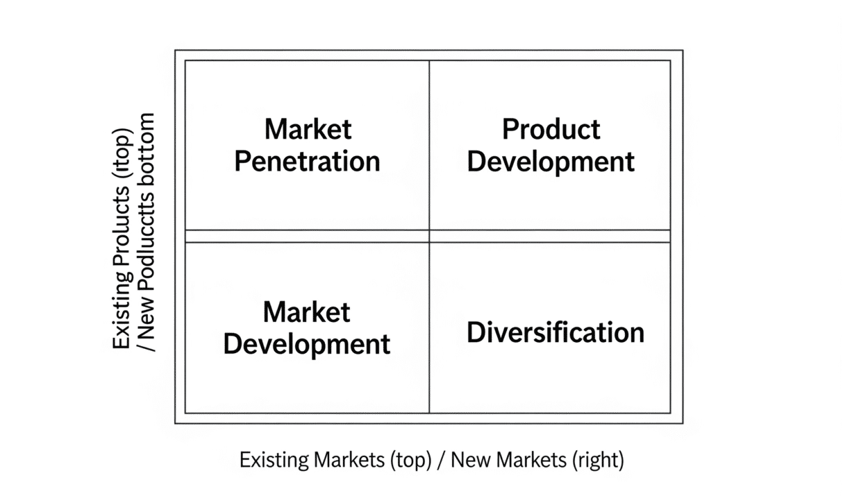 Ansoff Matrix: 4 Growth Strategies Every Marketer Must Know
