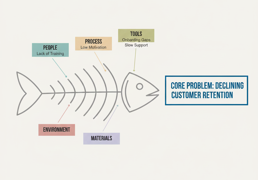 Fishbone Diagram Explained: A 10-min Practical Guide to Finding Root Causes in Business Problems