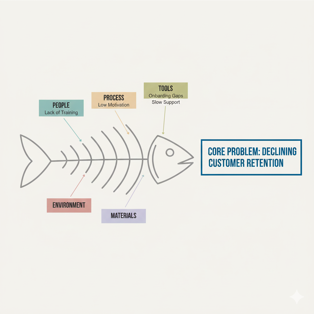 Fishbone Diagram Explained: A 10-min Practical Guide to Finding Root Causes in Business Problems